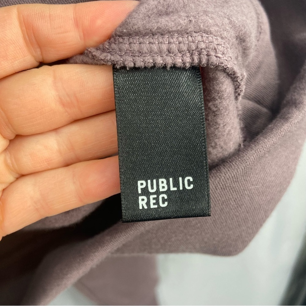 Public Rec Womens‎ Luxe Fleece Crew Neck Sweatshirt size Large NWT Plum - Picture 8 of 12